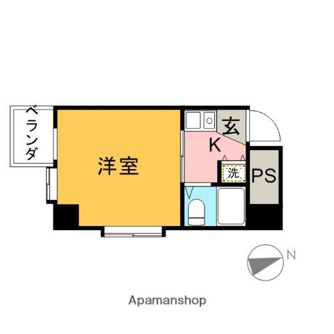 FIGARO AKABANE PART Ⅱ(1K/1階)の間取り写真