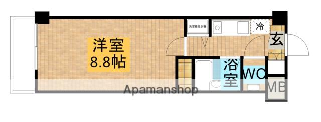 リガーレ浮間公園(1K/3階)の間取り写真