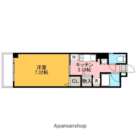 ART赤羽(1K/3階)の間取り写真