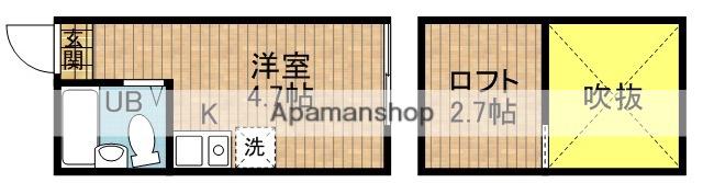 MDM赤羽岩淵2(ワンルーム/1階)の間取り写真