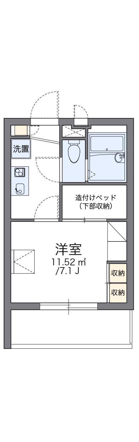 レオパレスクワトロ 4階階 間取り