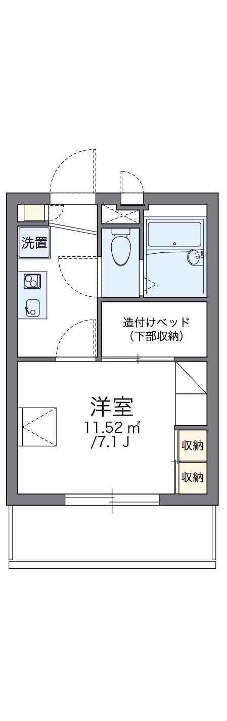 レオパレスクワトロ 3階階 間取り