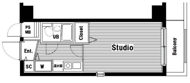 シティ東十条(1K/3階)の間取り写真