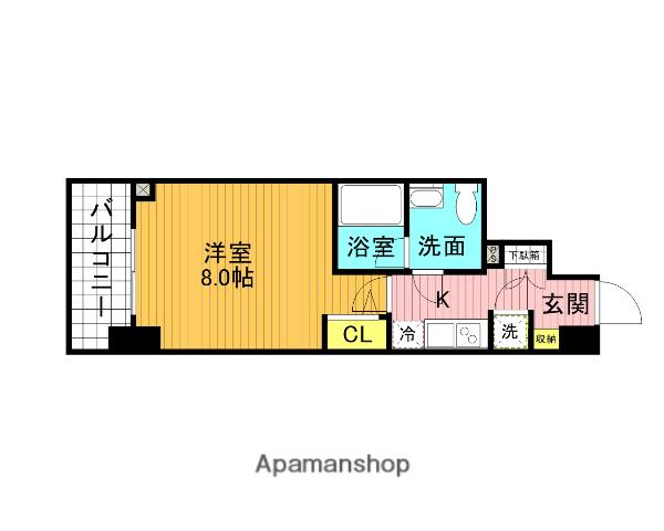 LEXE赤羽 6階階 間取り