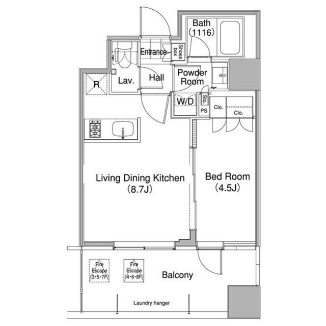 コンフォリア東池袋ウエスト(1LDK/8階)の間取り写真