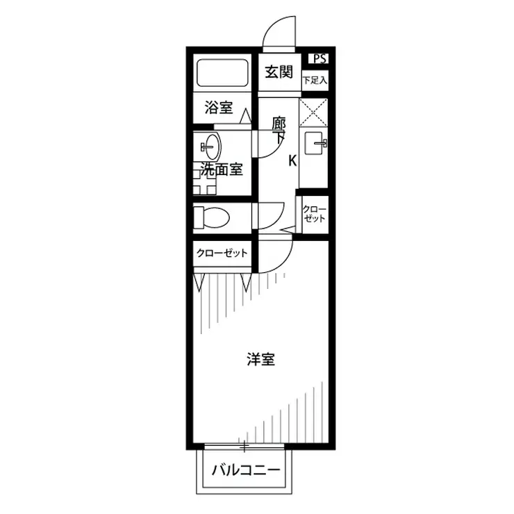 アンプルールクラージュ西青木 2階階 間取り