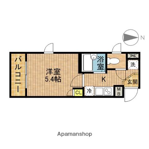 アークレジデンス赤羽(1K/4階)の間取り写真