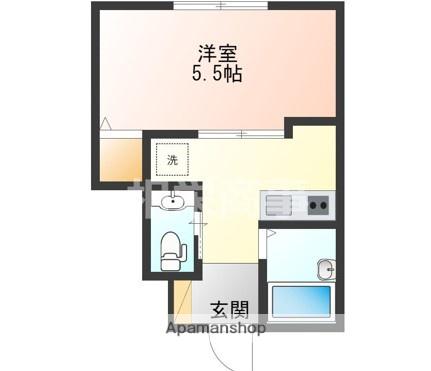 ディアコート赤羽(1K/1階)の間取り写真