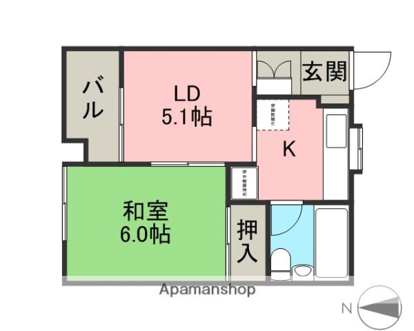 メゾンプルミエ(1DK/1階)の間取り写真