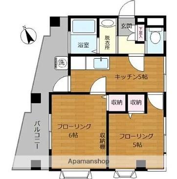 ブールバール十条(2K/3階)の間取り写真