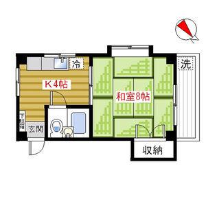 スペース77(1K/3階)の間取り写真