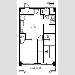榎本ハイデンス 1階階 間取り