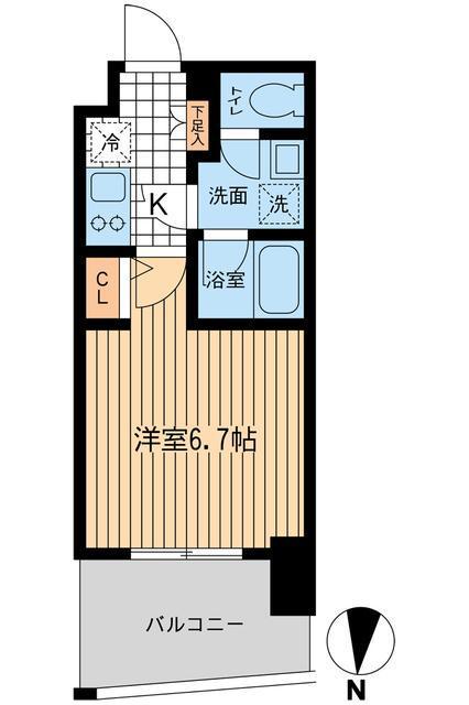KDXレジデンス大山(1K/7階)の間取り写真