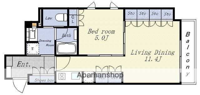 レ・ジェイドクロス千代田神保町(1LDK/10階)の間取り写真