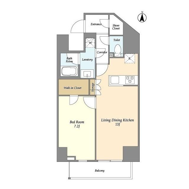 グランカーサ三ノ輪Ⅳ(1LDK/4階)の間取り写真