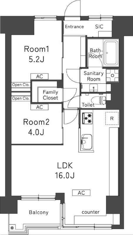 BELLEVIAGE AYASE(2LDK/2階)の間取り写真