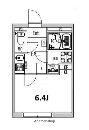 ピュセル王子神谷(1K/5階)の間取り写真