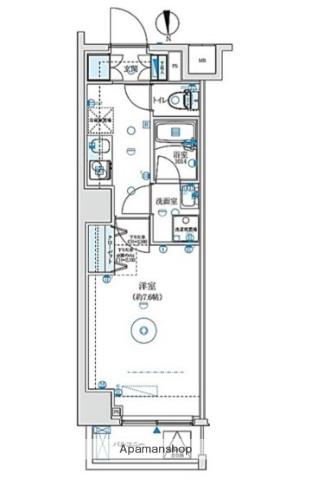 プレニーズ五反野MAXIV(1K/6階)の間取り写真