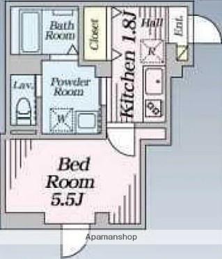 CLAVIUS ZEH(1K/1階)の間取り写真