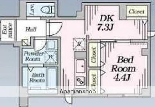 CLAVIUS ZEH(1K/1階)の間取り写真