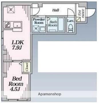 CLAVIUS ZEH(1LDK/1階)の間取り写真