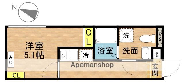 エトス初台(1K/2階)の間取り写真