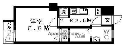 アプレシティ浮間舟渡 4階階 間取り