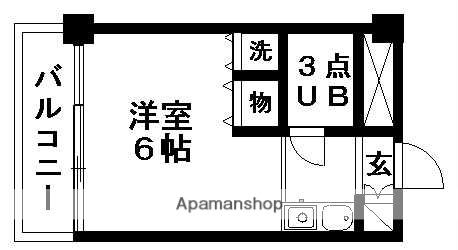 ジュヒロプラザ赤羽(ワンルーム/5階)の間取り写真