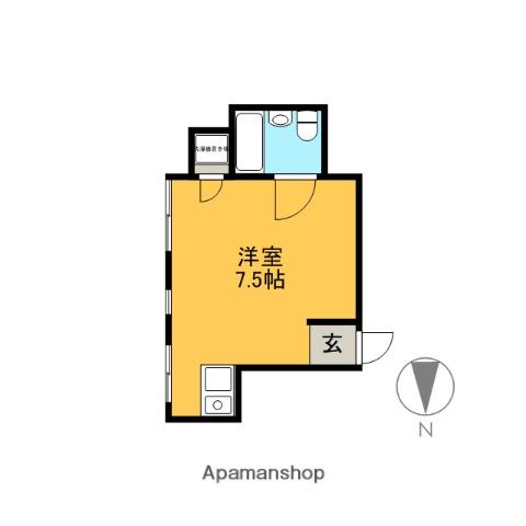 M・Kビル(ワンルーム/2階)の間取り写真