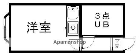 プラザドゥメリーナ(1K/2階)の間取り写真