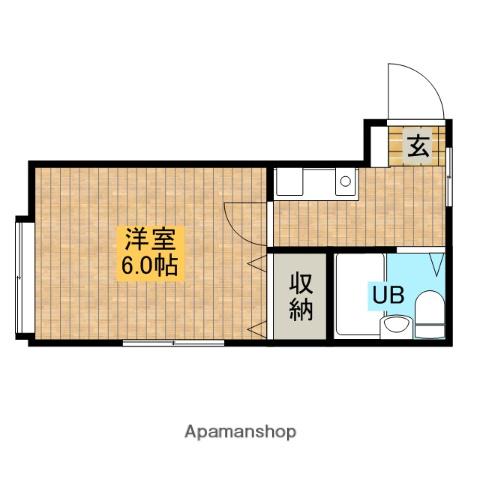 オレンジコーポ(1K/2階)の間取り写真