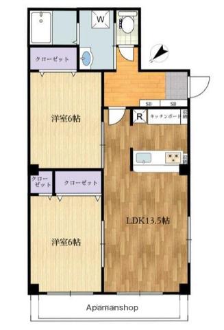 シティパレス 2階階 間取り