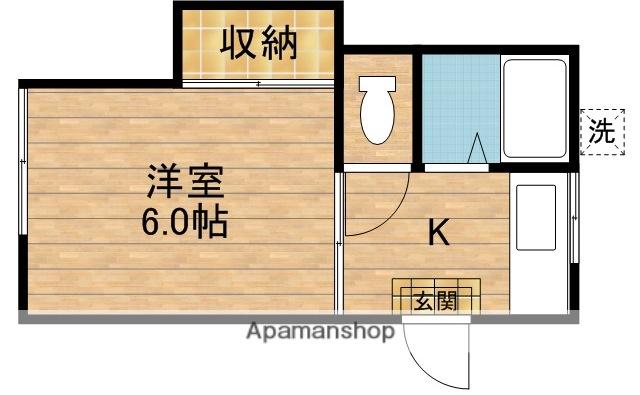 メゾン・ド・ロンドン(1K/1階)の間取り写真