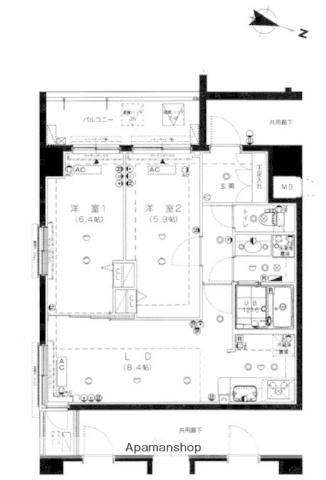 リガーレ浮間公園 4階階 間取り
