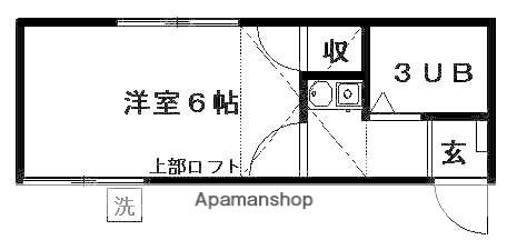 レオパレス高砂(1K/2階)の間取り写真