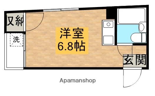 シリウス東十条(ワンルーム/3階)の間取り写真