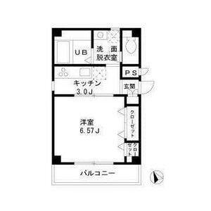 エスペランス駒込(1K/2階)の間取り写真