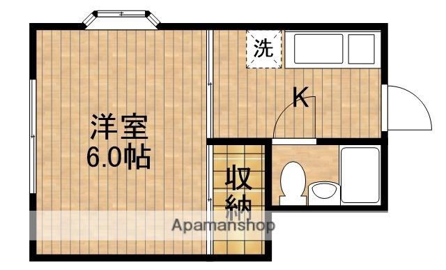 NEM-1(1K/1階)の間取り写真