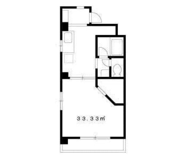 ベルフォート(1K/2階)の間取り写真