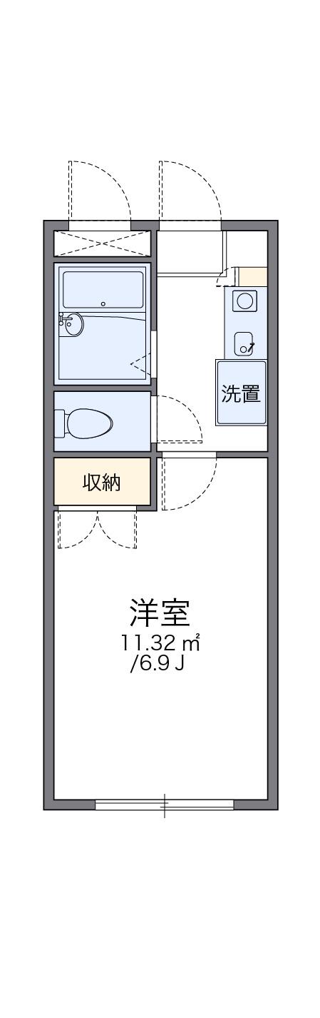 レオパレス飛龍 3階階 間取り