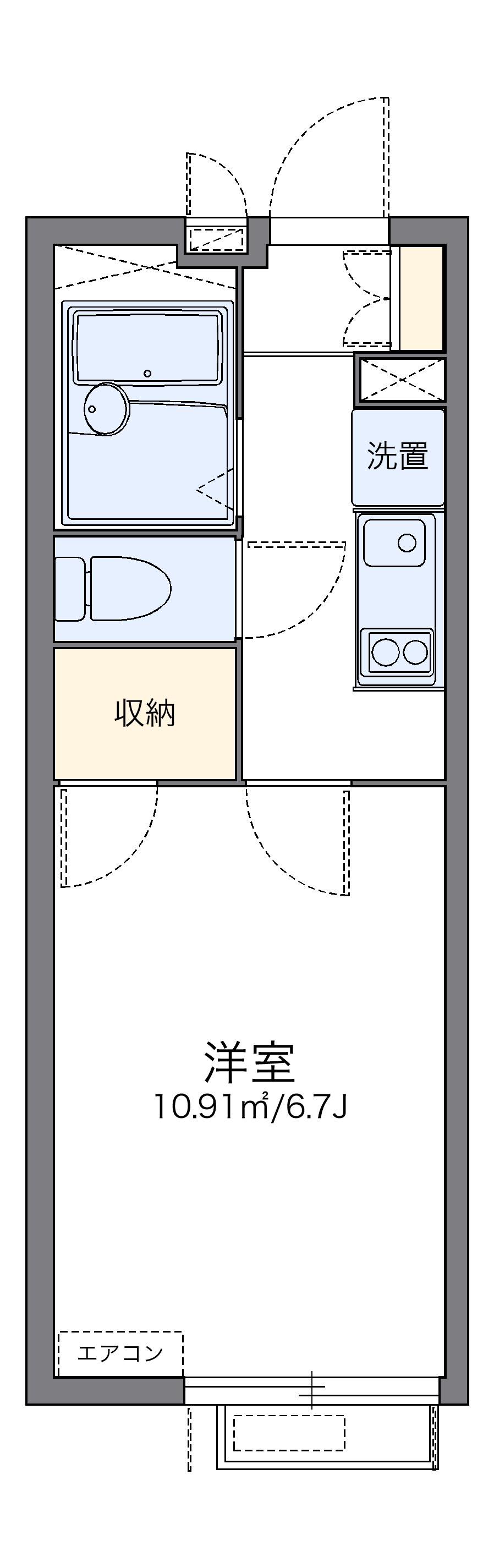 レオパレスカリン 3階階 間取り