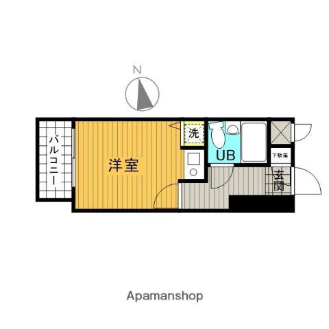 ライオンズマンション北綾瀬第二(ワンルーム/2階)の間取り写真