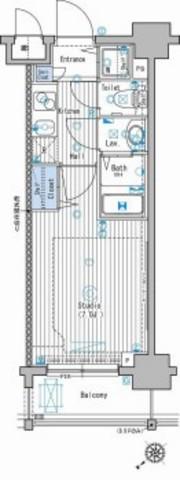 グランド・ガーラ池袋 8階階 間取り