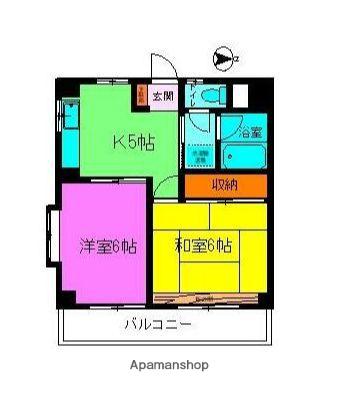 上石神井レジデンス(2K/2階)の間取り写真