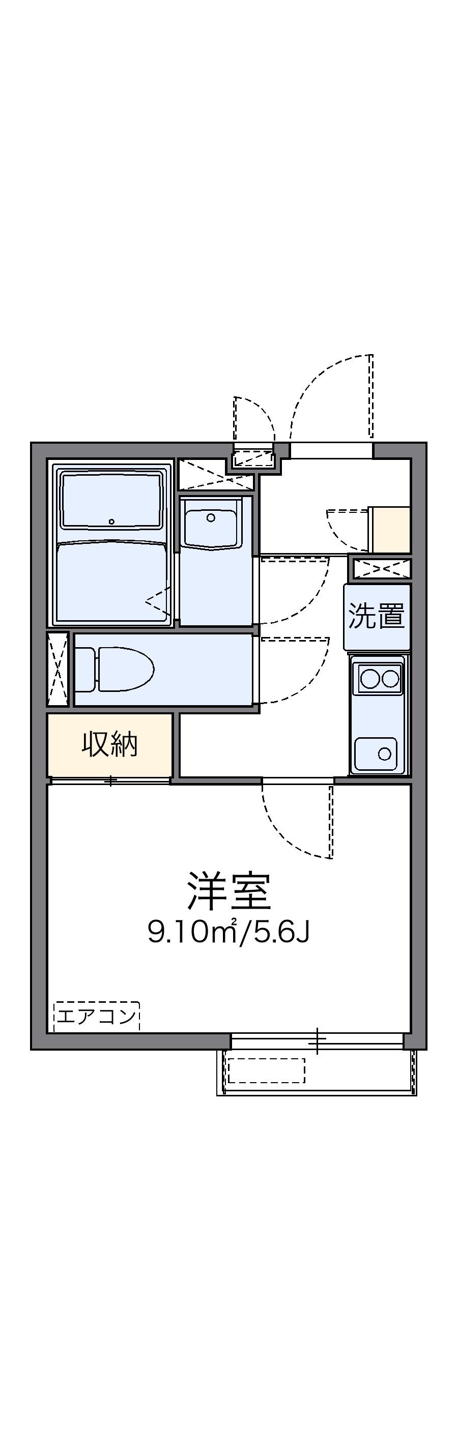 レオネクスト藤仁 西川口(1K/2階)の間取り写真