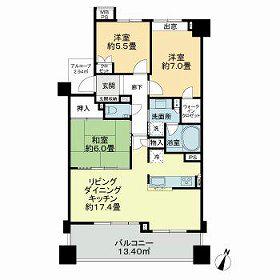 グランフォート青淵閣(3LDK/2階)の間取り写真