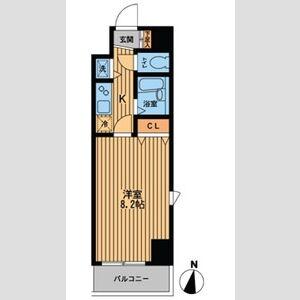 プライムアーバン本郷壱岐坂(1K/5階)の間取り写真