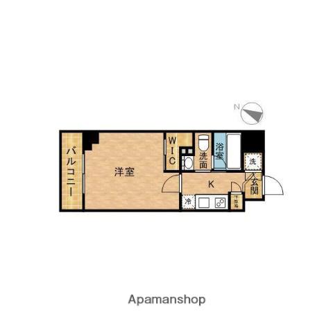 エヌステージ板橋本町アジールコート(1K/11階)の間取り写真