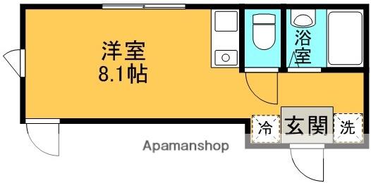 ブルーレジデンス上板橋Ⅰ(ワンルーム/1階)の間取り写真