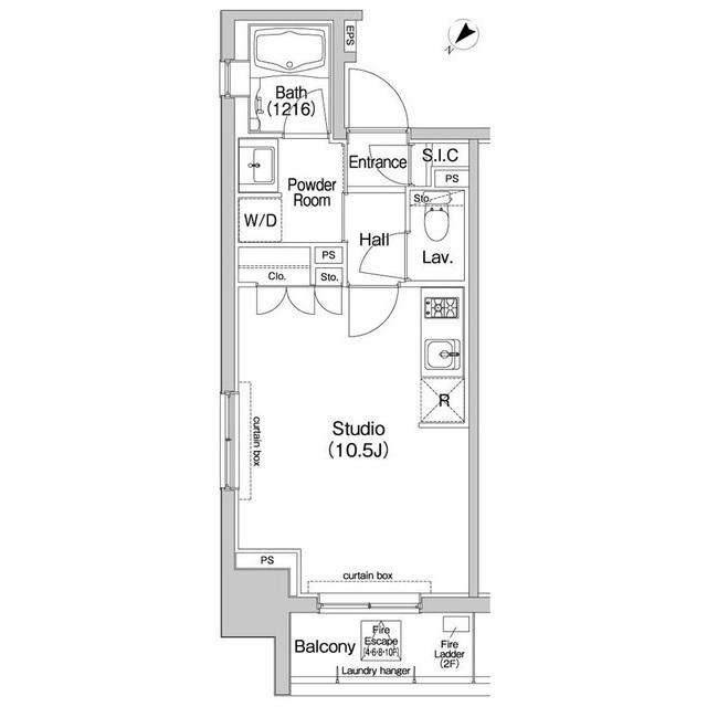 コンフォリア東池袋EAST 8階階 間取り